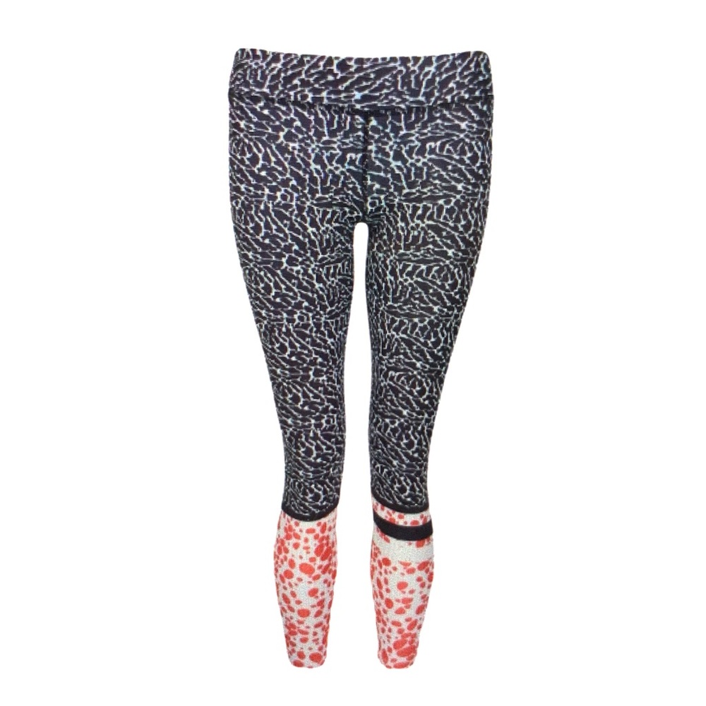 Lilybod Piper Leggings. Black/White/Rose. Size S